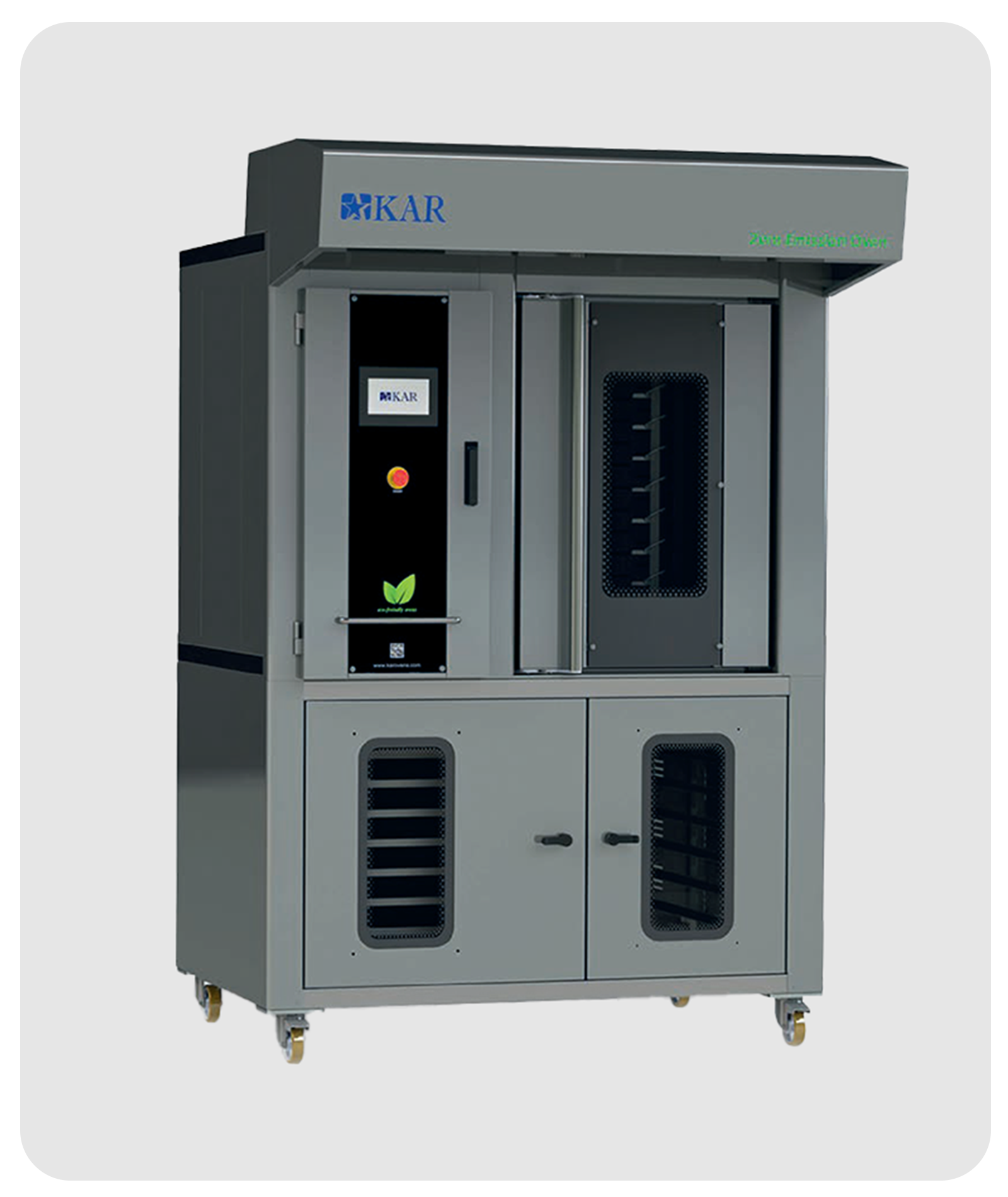 V10 Fixed Trolly Gas Rotary Rack Oven